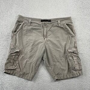 XRAY Jeans Cargo Shorts Mens 42 Gray Green Cotton Utility Outdoor Pockets 154551